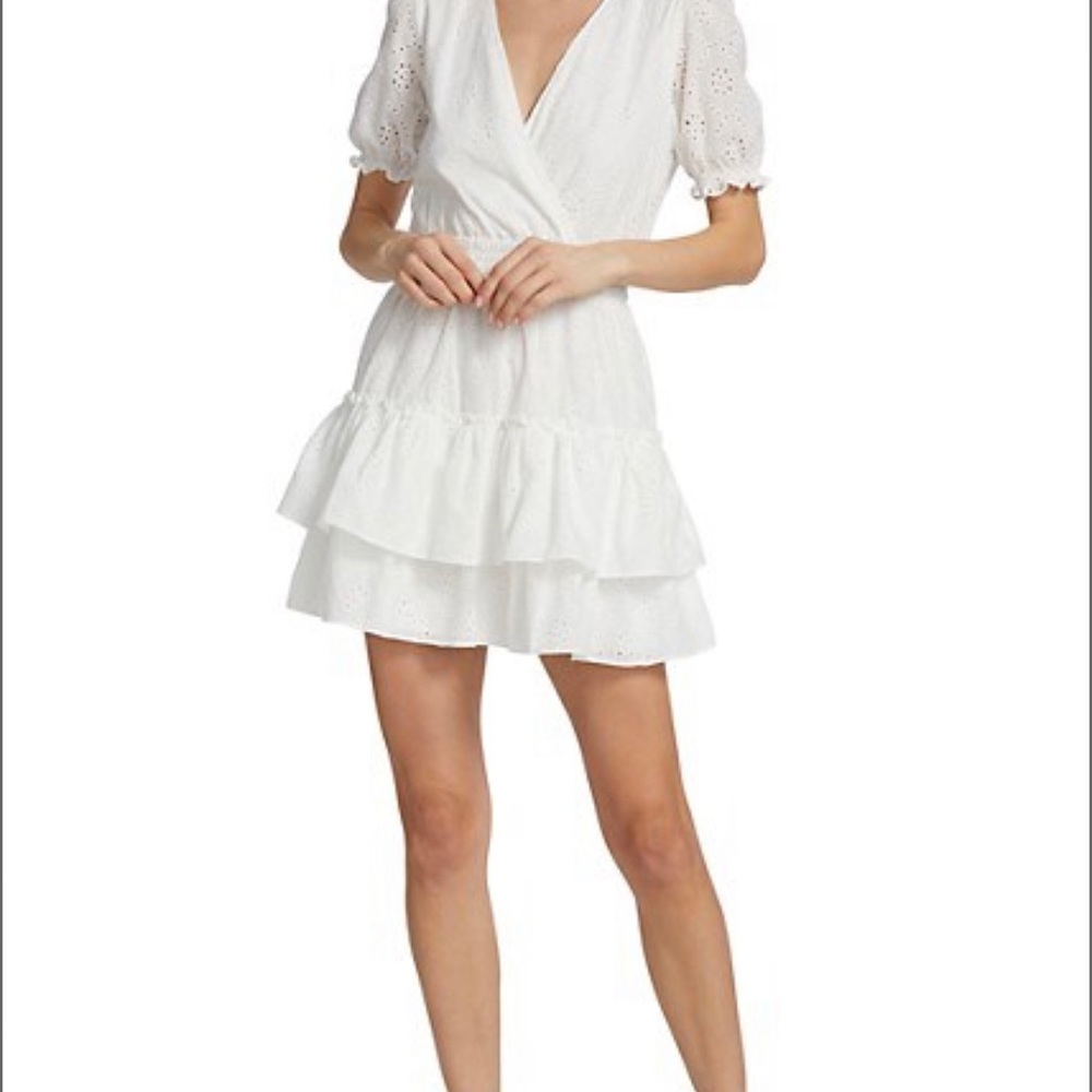 Reese Smocked-Waist Tiered Mini Dress